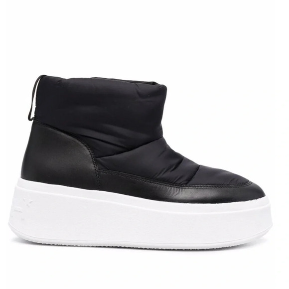ASH Maxi Padded Platform Puffer Boots in Black/White Women’s 8.5 - Picture 1 of 8